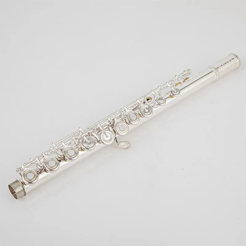 Silver Plated Open Hole C Flute with Case