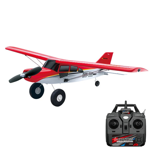 Red 4CH Brushless RC Plane with Fixed Wing
