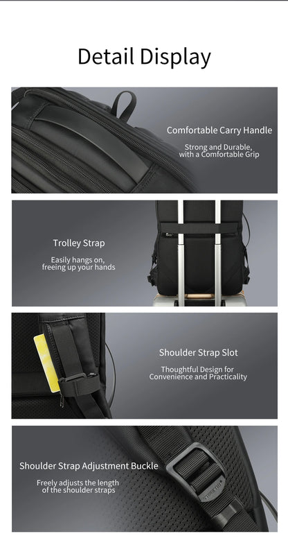 Electric Pump Vacuum Travel Backpack for 17” Laptop