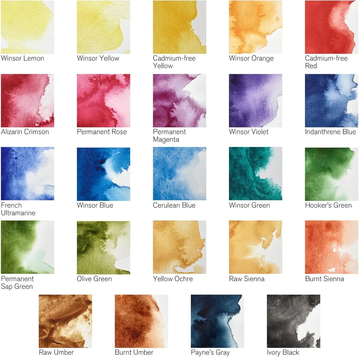 Lightweight Metal Watercolor Palette Box 24 Colours