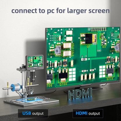 2000X 4K Trinocular Digital Microscope for PCB Soldering