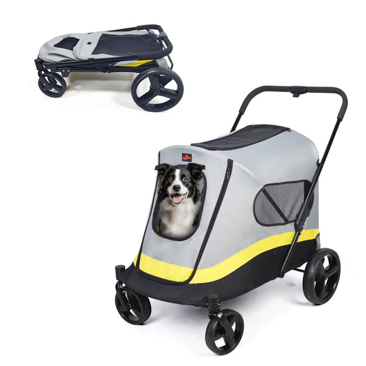 Foldable Animal Pushchair Trolley for Dogs and Cats