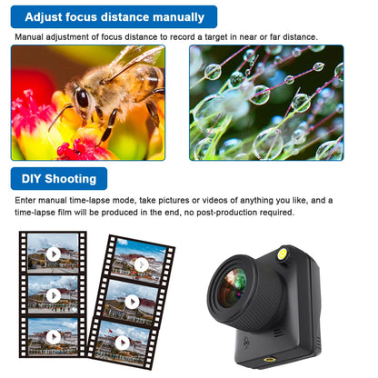 32MP 4K Outdoor Time-Lapse Camera with Rotating Screen