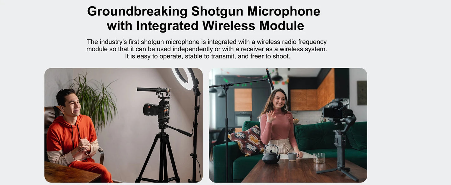 Portable Wireless Condenser Mic for iPhone Video and Podcasts