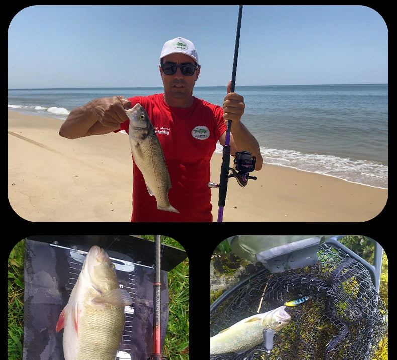 6'8" High Carbon Casting Lure Rod Long Range Action
