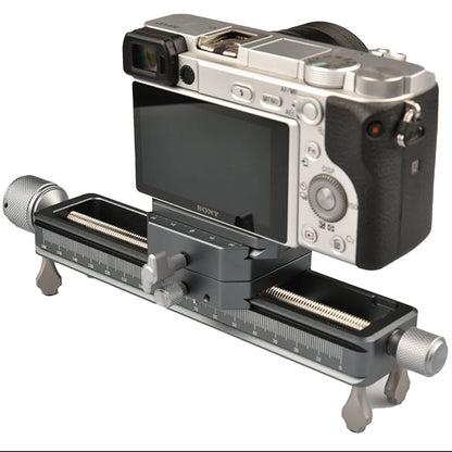 Vlogging and Macro Camera Rail with Quick Release System