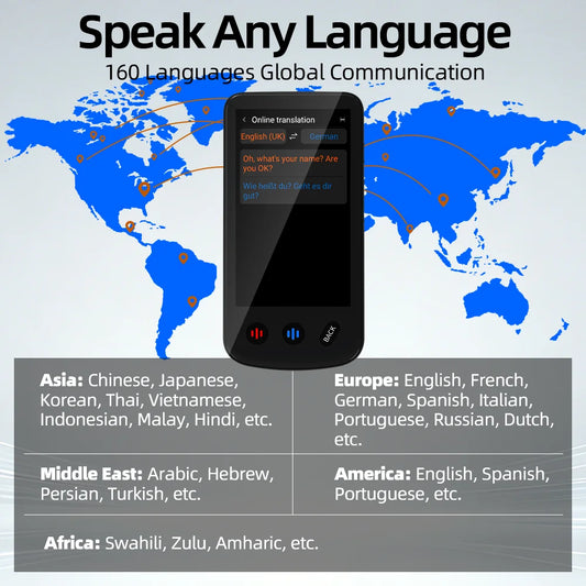 Smart 4G Language Translator 17 Languages Offline Translation