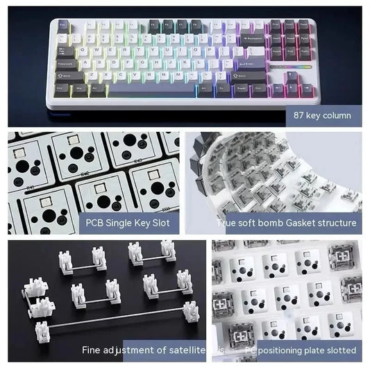 Dark Storm Hot-Swap 87-Key Wireless Tri-Mode Keyboard