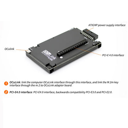 OCuLink External Graphics Card Dock PCIe 4.0 x4