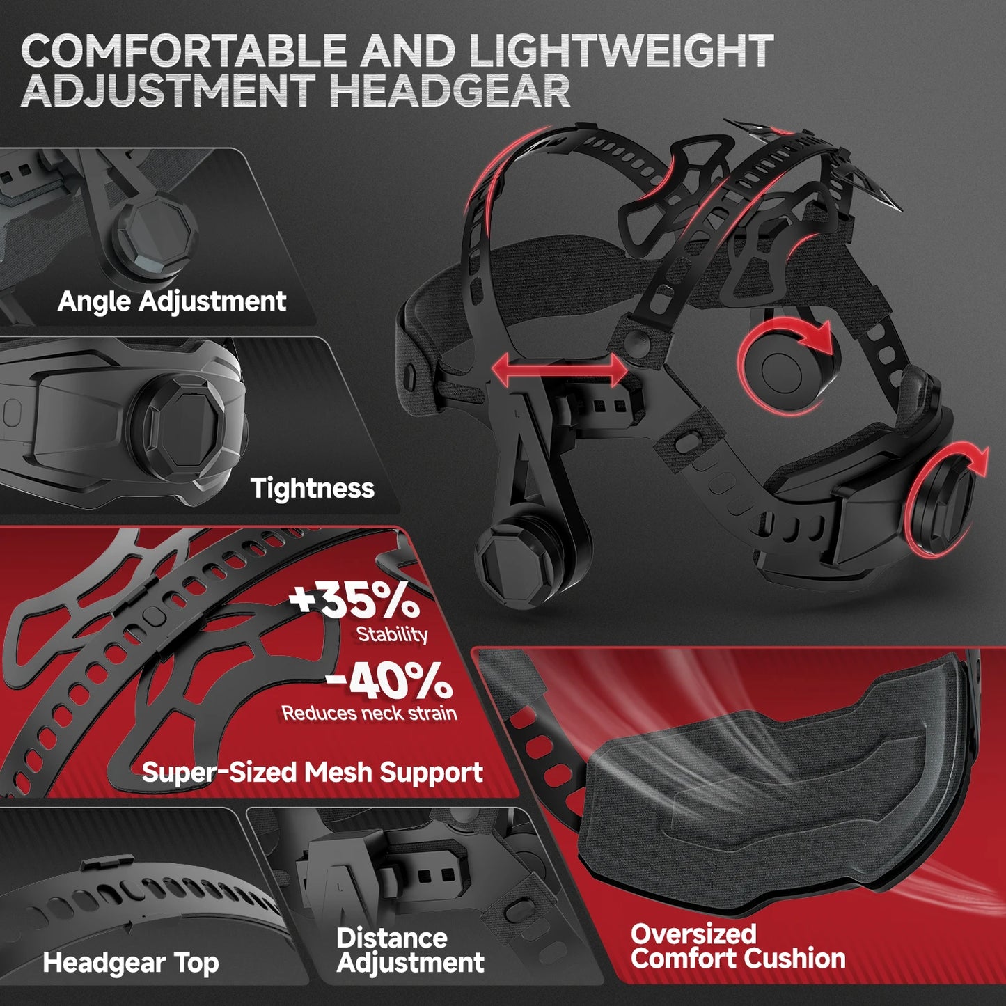 Auto Darkening Welding Helmet True Color Large Screen