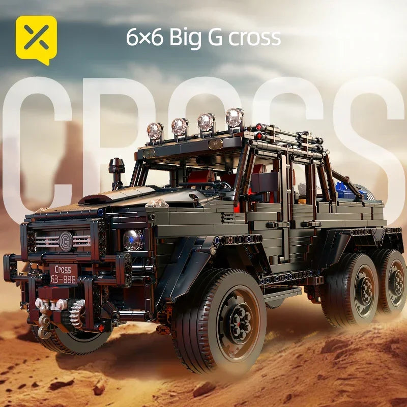 Technical SUV Car Model Blocks Creative Adult Kit