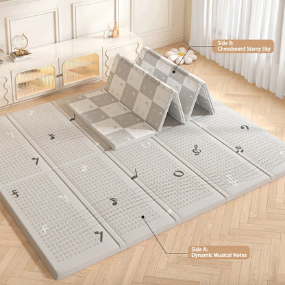Foldable Baby Play Mat Double-Sided Foam Educational Mat