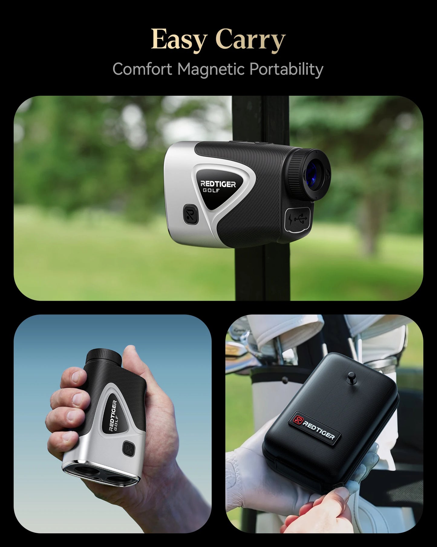 Golf Laser Rangefinder with Slope and Pin Lock