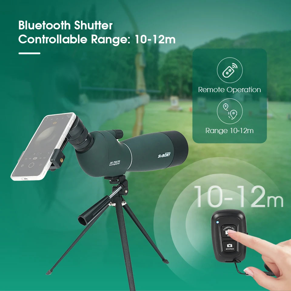 20-60x60 Bluetooth Spotting Scope with Tripod Phone Mount