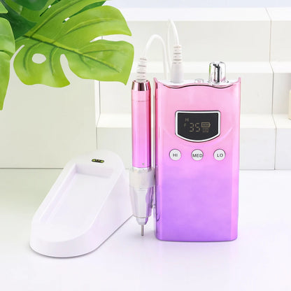 Gradient Purple 85W Electric Nail Drill 35000RPM