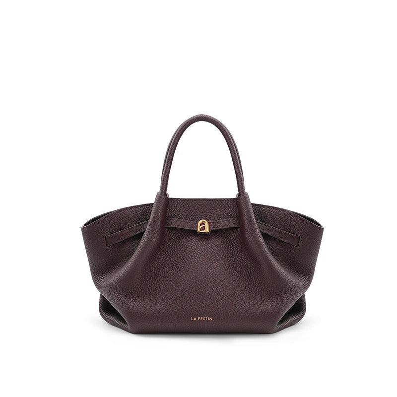 Women Large Chocolate Designer Style Tote Bag