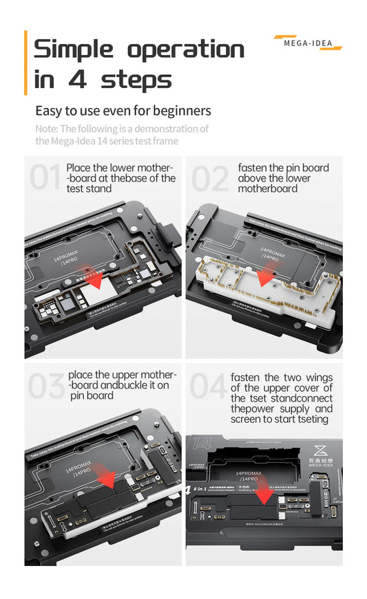 Motherboard Test Fixture for iPhone X-XS Logic Boards