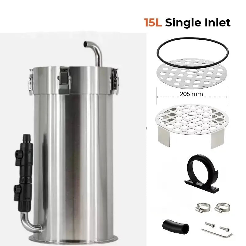 15L Premium Fish Tank Filter Barrel ADA Style