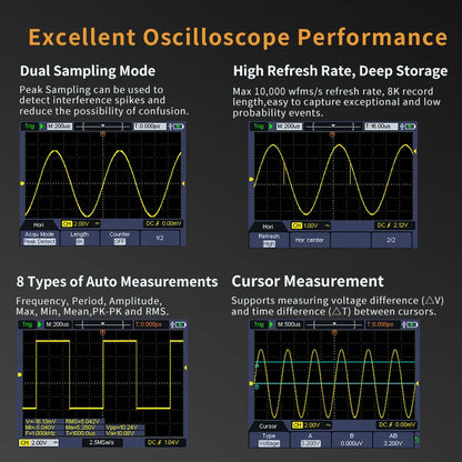 Cordless 70MHz Digital Scope 3-in-1 Tool for Electronics Testing