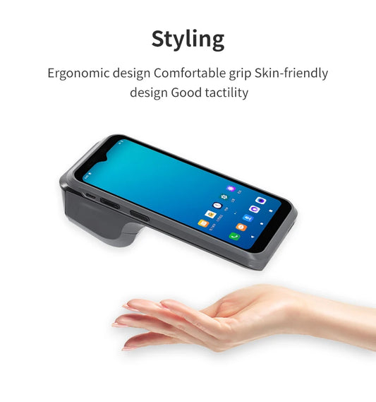 Portable POS Terminal with Barcode Scanner Printer