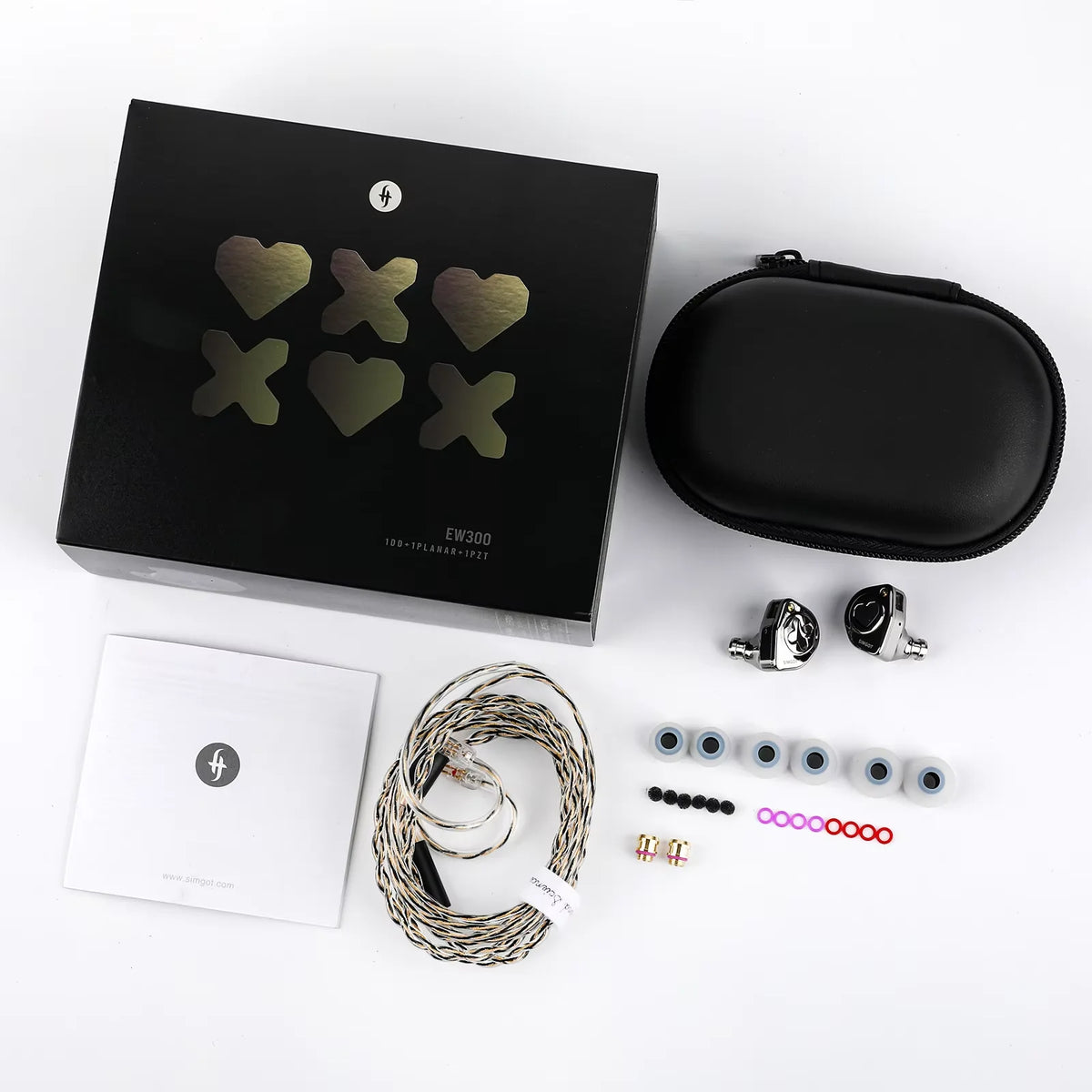 Hybrid Driver Hi-Fi IEM Earphones with Detachable Nozzles