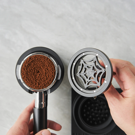 Black 58.5mm Espresso Tamper Tool Kit 3 Piece
