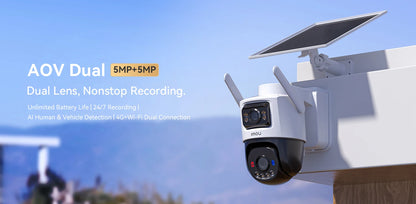 10MP Dual Lens 4G LTE Solar Camera 256GB