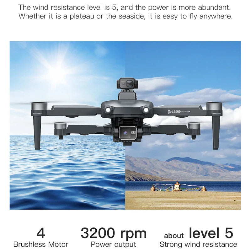 4K Drone 3 Axis Gimbal L600 PRO MAX OAS