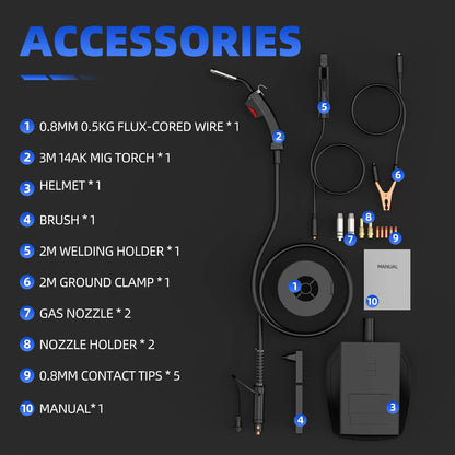 3-in-1 MIG MMA TIG Gasless Welding Machine