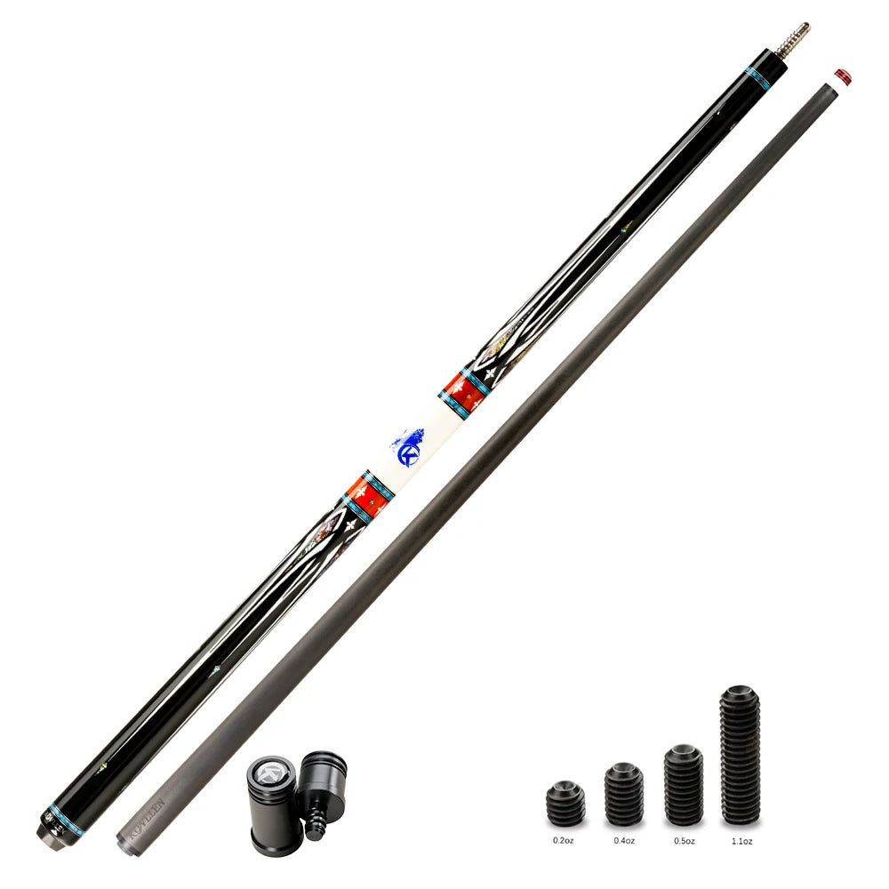 Precision 142cm Carbon Fiber Carom Cue 12mm