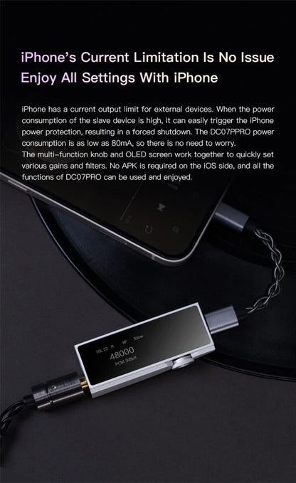 Portable HiFi USB DAC Amplifier 4.4mm Headphone Amp