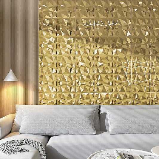 G-Luxury Geometric 3D PVC Wall Panels 12-Pack