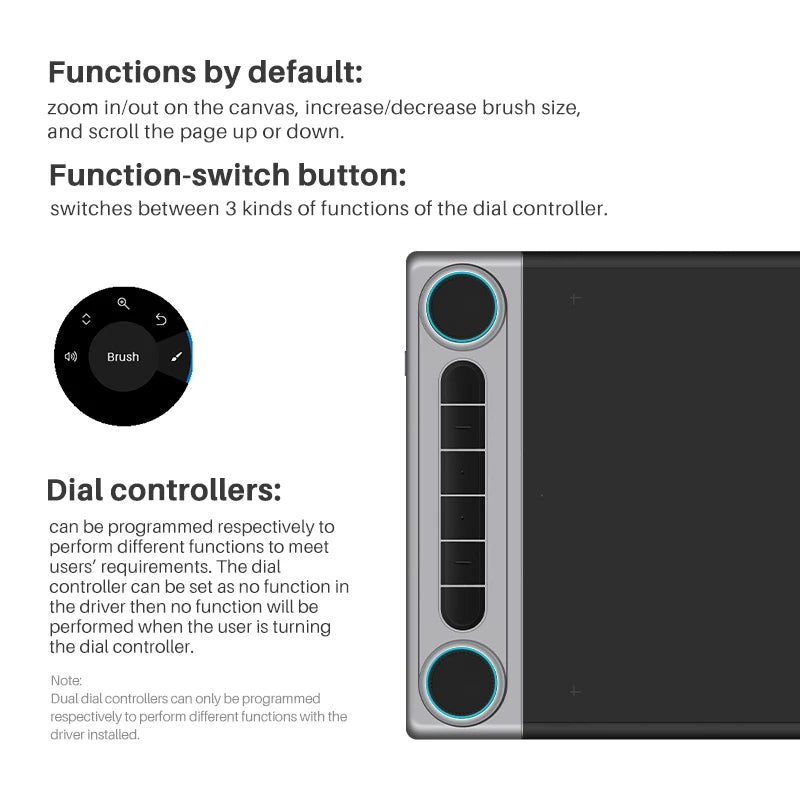 Wireless 10×6 Inch Graphics Tablet with Bluetooth 5.0