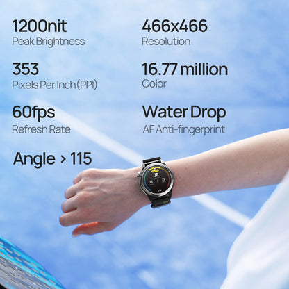 Lilac Fitness Smartwatch with GPS and AMOLED Display