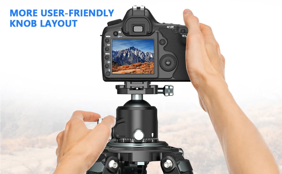 52mm Low Profile Tripod Ball Head Arca Quick Release Plate