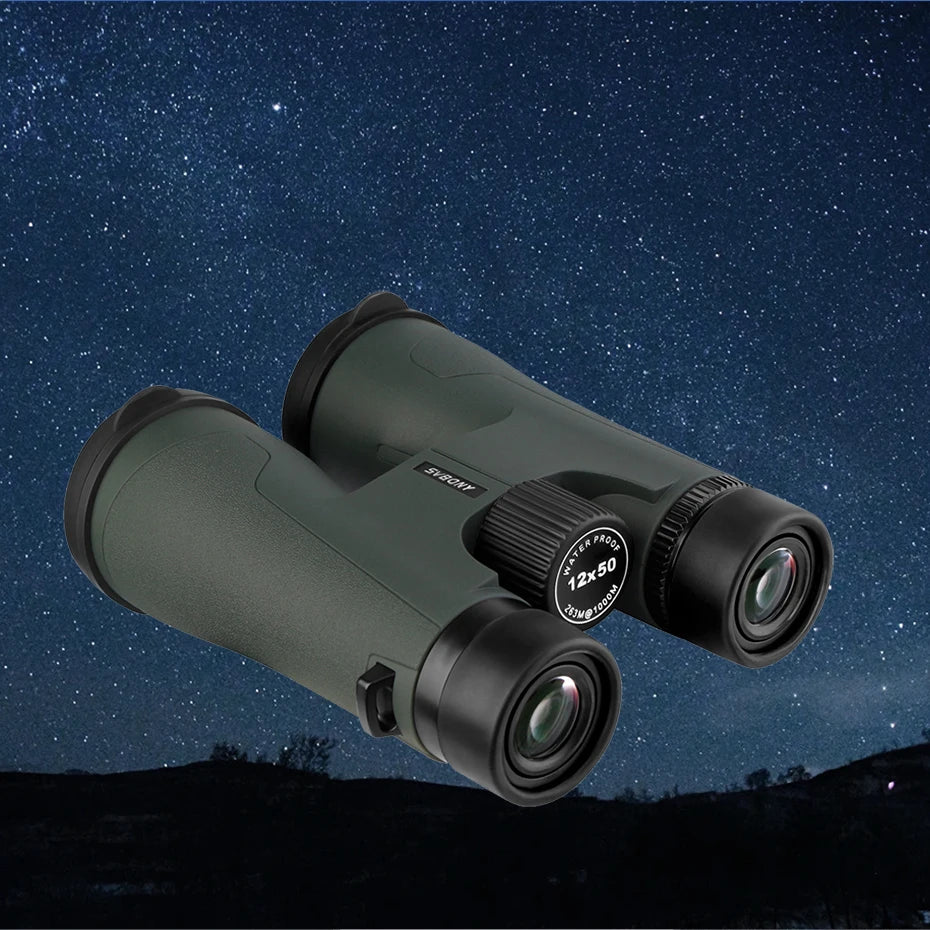 Professional 12x50 Binoculars IPX7 Waterproof for Camping & Stargazing