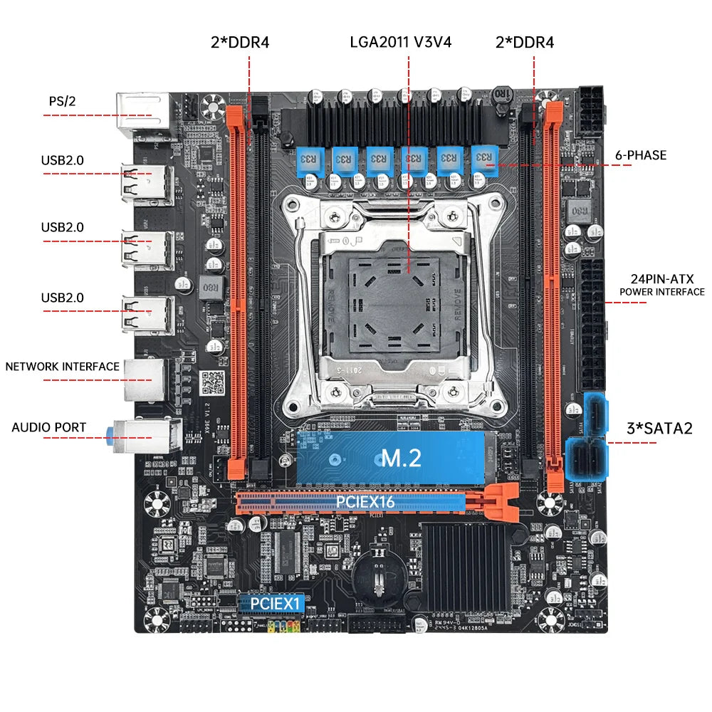 Intel Xeon X99 Gaming Motherboard Kit with 16GB ECC DDR4