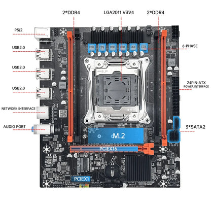 Intel Xeon X99 Gaming Motherboard Kit with 16GB ECC DDR4