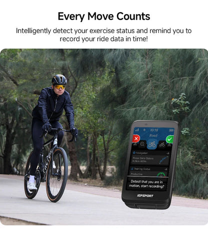 BiNavi Silver Touchscreen Cycling GPS Navigator 35hr Battery