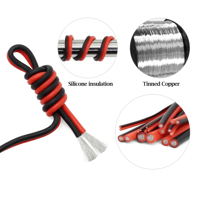 2-Pin 16AWG Flexible Copper Cable 50m