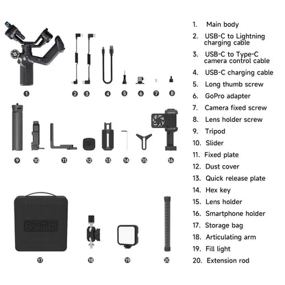 Mini 3 Pro Kit 3 Axis Smartphone Camera Stabilizer