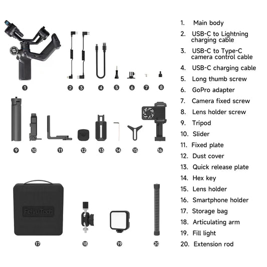 Mini 3 Pro Kit 3 Axis Smartphone Camera Stabilizer