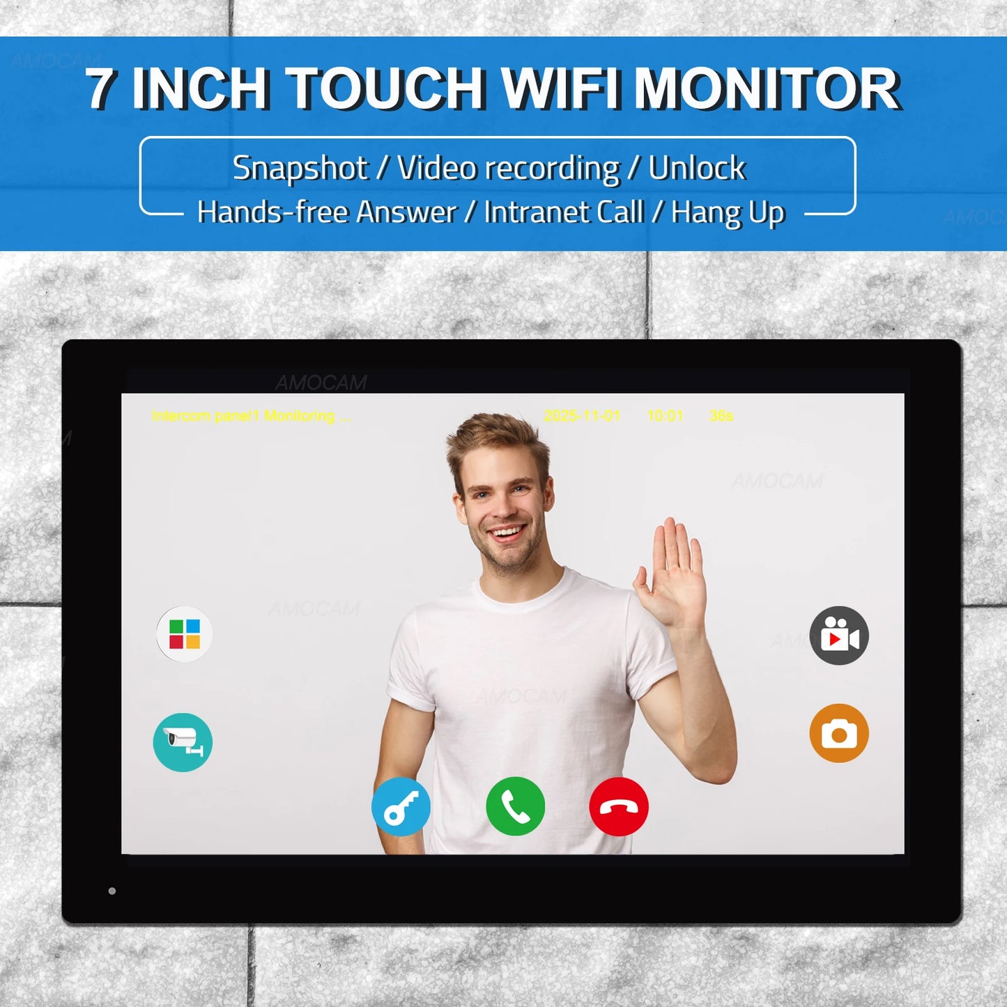 WiFi Video Doorbell Intercom Kit with 1080p Night Vision Camera