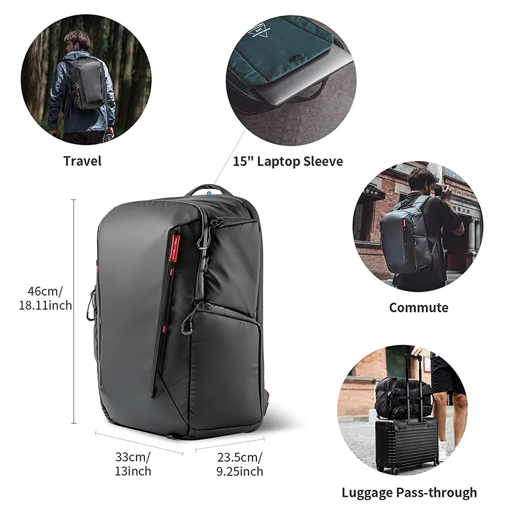 22L Camera Backpack for DSLR Mirrorless and Action Cameras