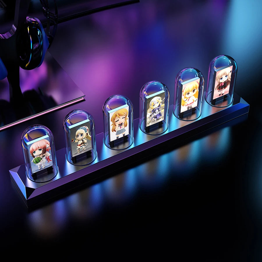RGB Nixie Tube Clock with IPS Display and App Control