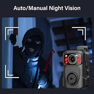 4K Body Camera IP68 GPS Night Vision 256GB