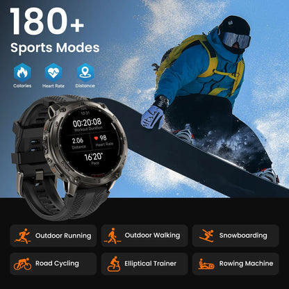 GPS Smart Watch with Heart Rate and Fitness Tracking Silver