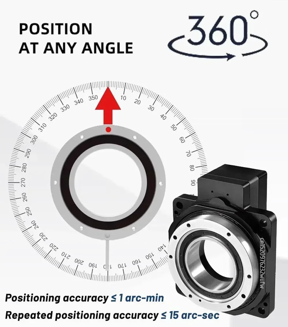 Rotary Positioner Hollow Rotating Platform 10:1 Reducer