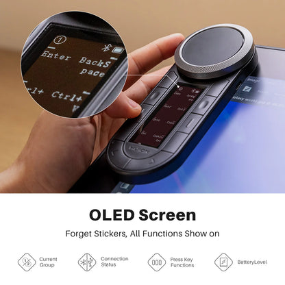 Bluetooth Keydial Remote with Dual Dials and OLED Display
