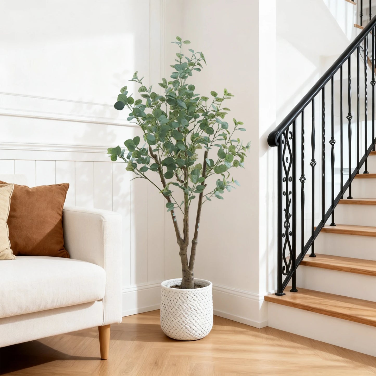 Faux Eucalyptus Plant Low-Maintenance Home & Office Decor